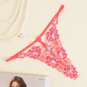 Women's nenon pink thongs - Underwear