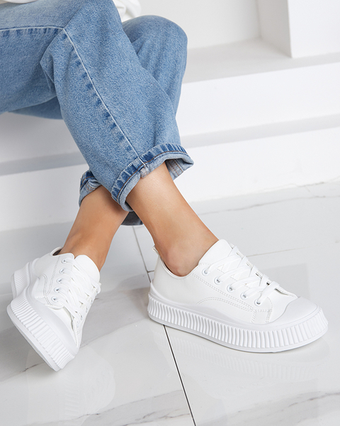 Women's white sports shoes Kerisso sneakers - Footwear