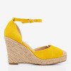 Yellow espadrilles on the wedge Bonita - Footwear