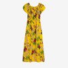 Yellow long floral dress - Clothing