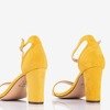 Yellow women's sandals on a Sweet Honey post - Footwear
